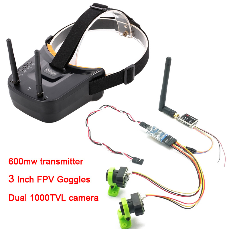 Brushless Motor Thrust Test Stand - 5.8 tvl 1080pデュアル3チャンネル1080pカメラ,fpv,g 40chデュアルアンテナ,3インチhdメガネ